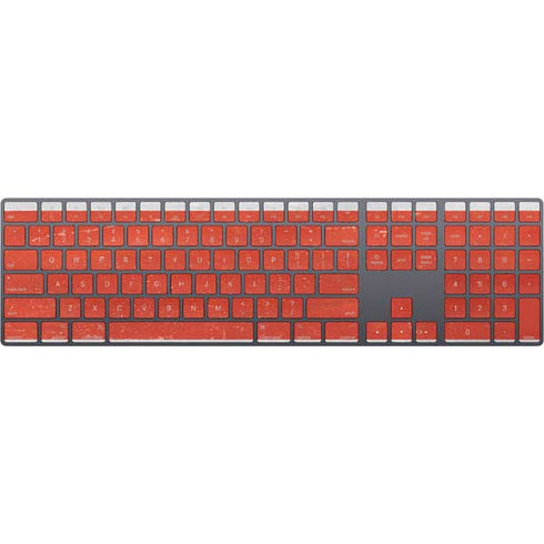 Costa Rican Flag Distressed Magic Keyboard with Numeric Keypad Skin